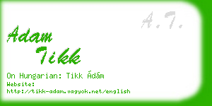 adam tikk business card