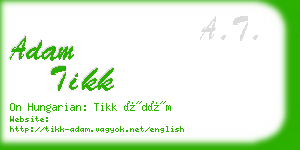 adam tikk business card